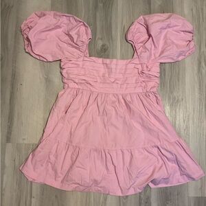 NWOT XL Emerson Puff Sleeve Pink Mini Dress